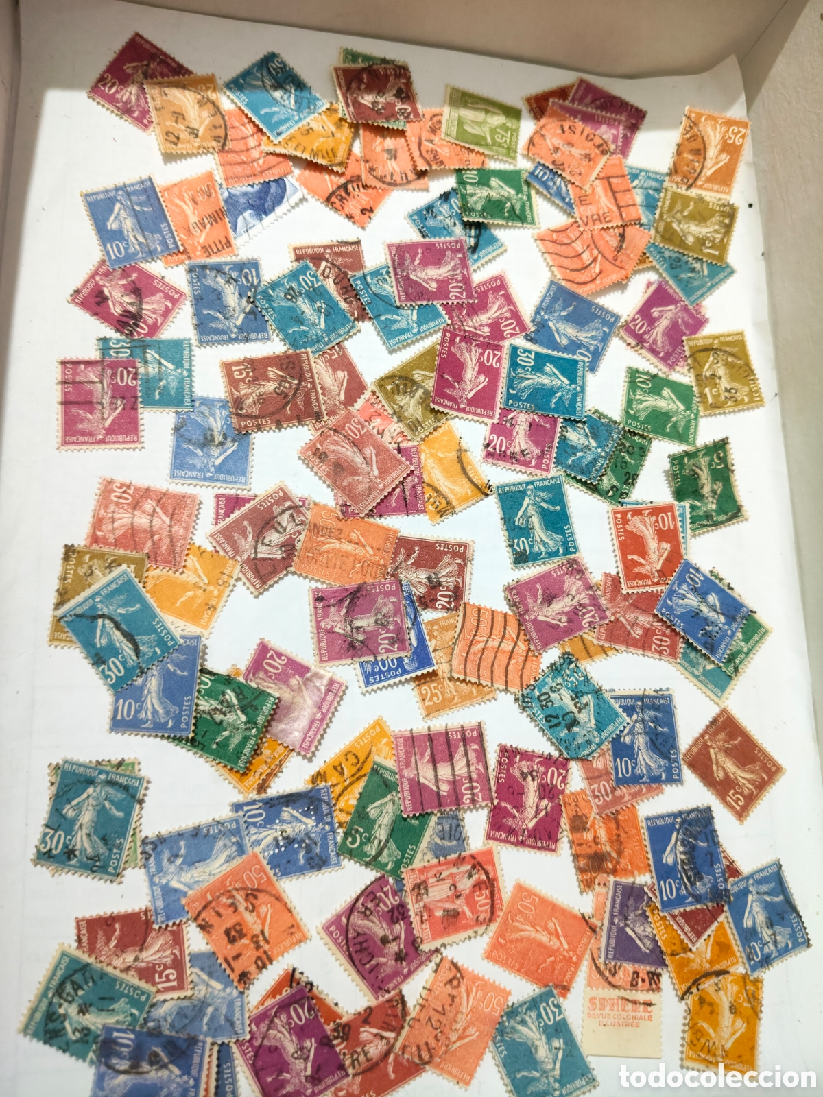 Sellos: 110 sellos de Francia (La Semeuse) La sembradora 1930