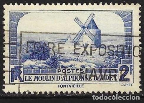 Sellos: Francia 1936 - Mi 315 - YT 311 - Molino de Alphonse Daudet