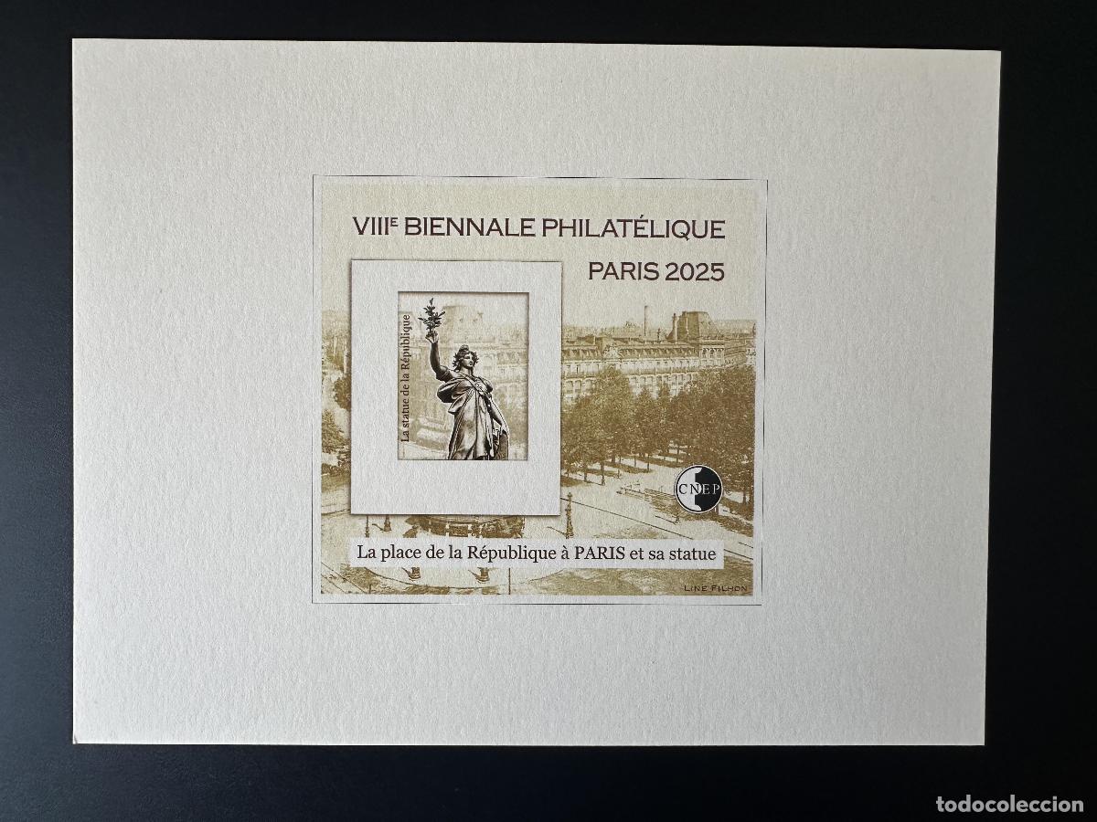 Sellos: France 2025 Block CNEP YT No. 99 evento de lujo Paris Place la R&eacute;publique Biennale