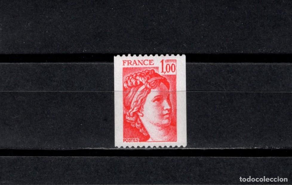 Sellos: Sello nuevo. Sabina de Gandon. Sello de 1 franco 1977. Yvert 1981.