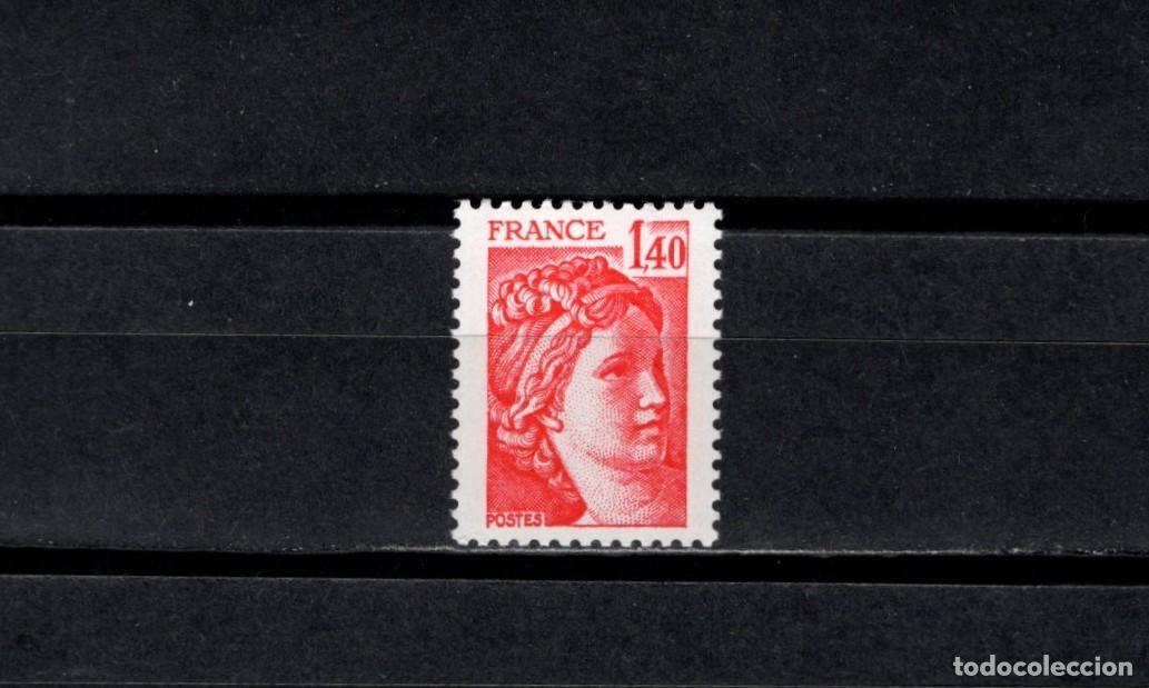 Sellos: Sello nuevo. Sabina de Gandon. Sello de 1,40 francos. 1980. Yvert 2102.