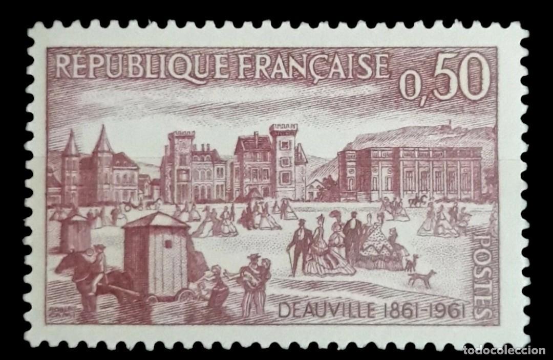Sellos: FRANCIA 1961 Centenario de Deauville. NUEVO - MNH.