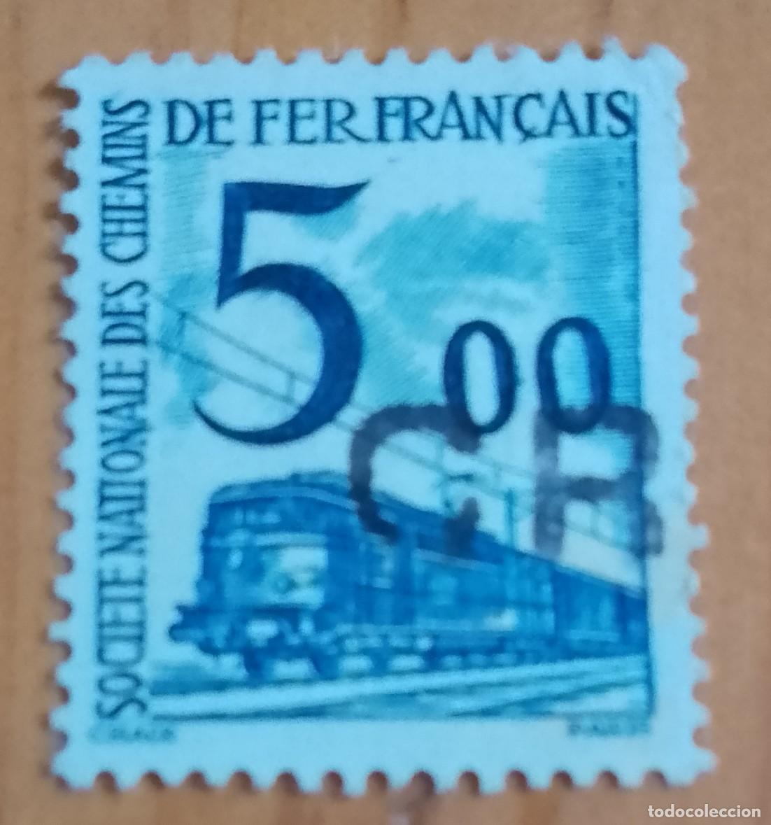 Sellos: FRANCIA 5,00 GR - SOCIEDAD NACIONAL DE FERROCARRILES FRANCESES