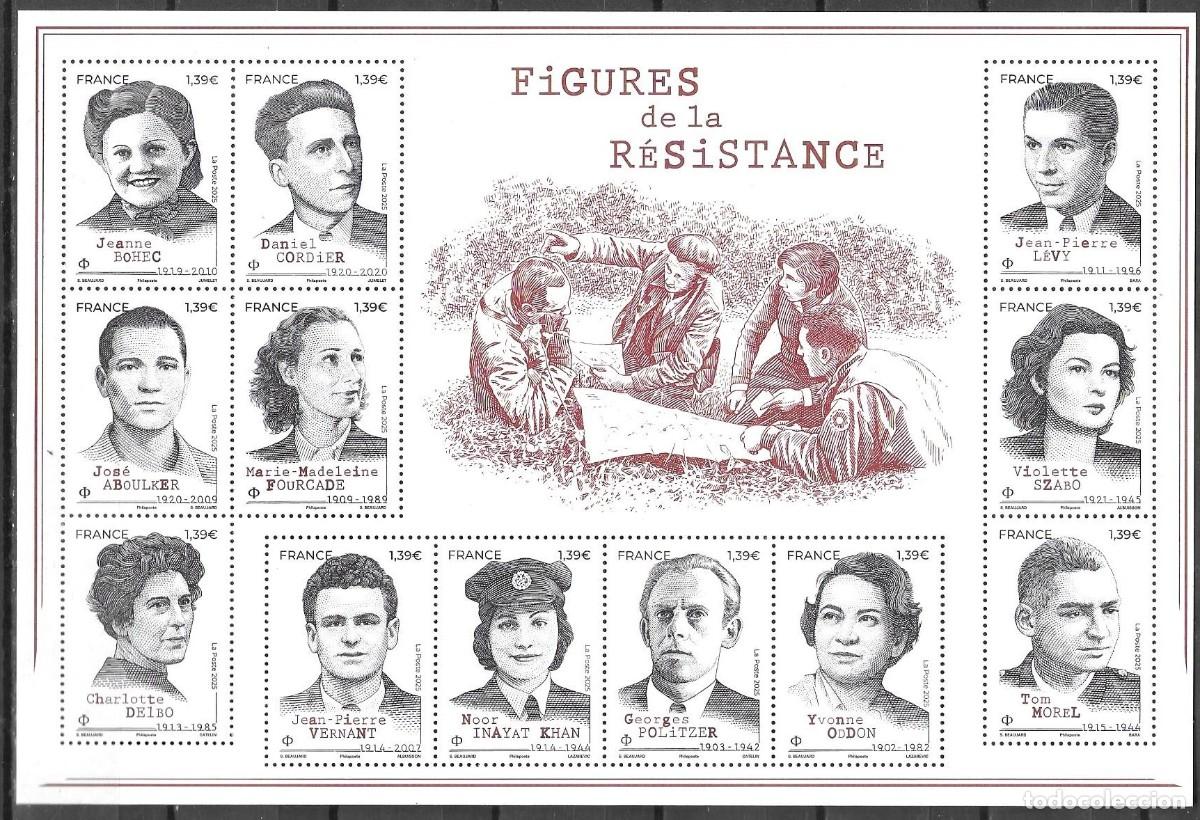 Sellos: HB** FRANCIA 2026, FIGURAS DE LA RESISTENCIA