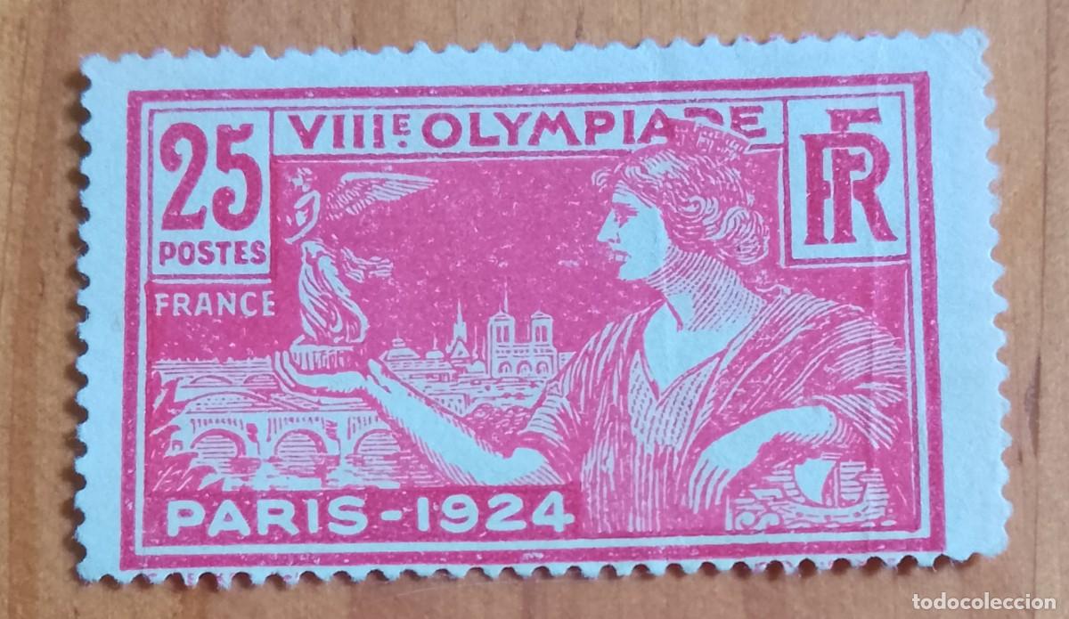 Sellos: FRANCIA - 25 FR - OLIMPIADA PARIS, 1924 - YV 184