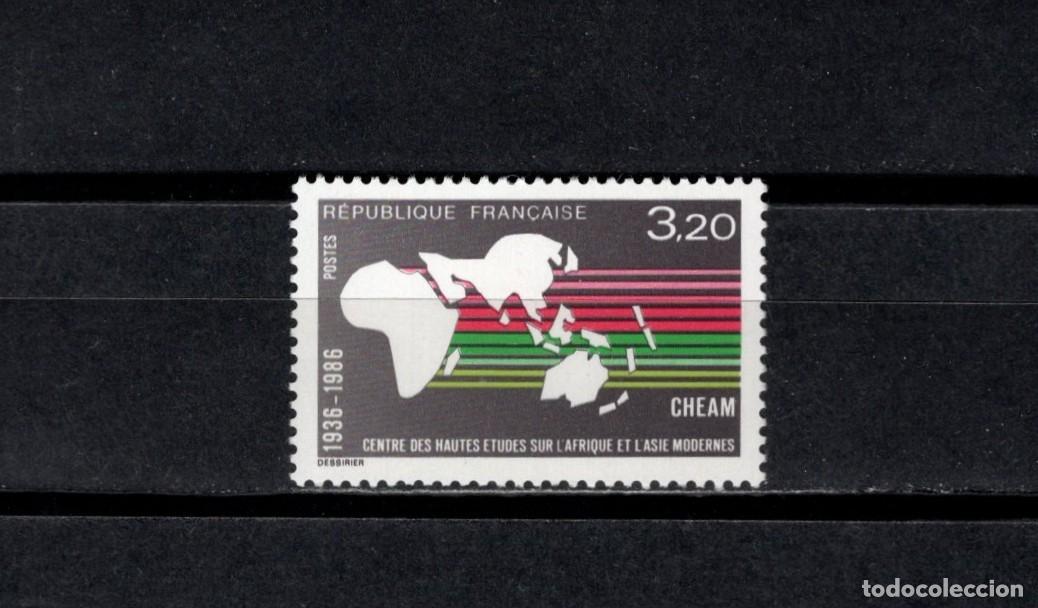 Sellos: Sello nuevo. Centro Altos Estudis Africa y Asia. Sello de 3,20 francos. Abril 1986. Yvert 2412