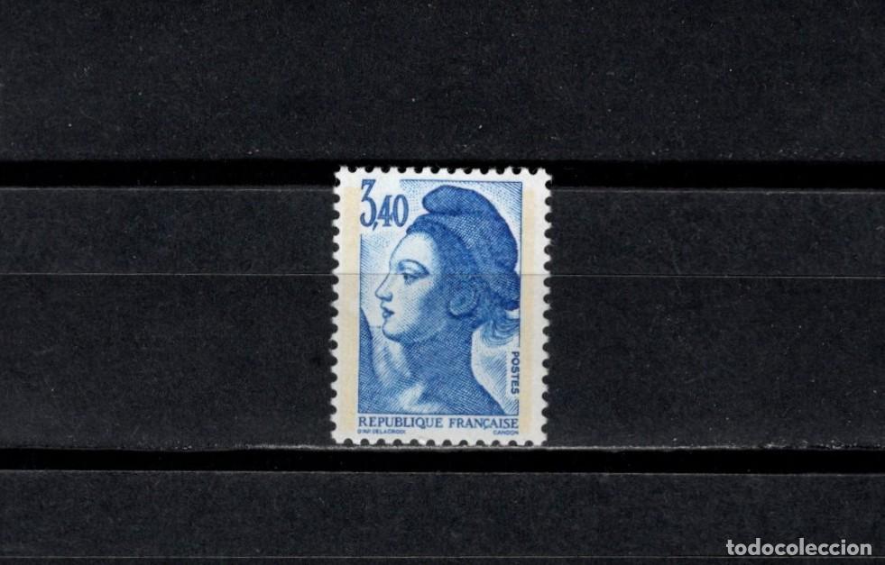 Sellos: Sello nuevo. Libertad de Gandon. Sello de 3,40 francos. Bandas fosforo. 1986. Yvert 2425.