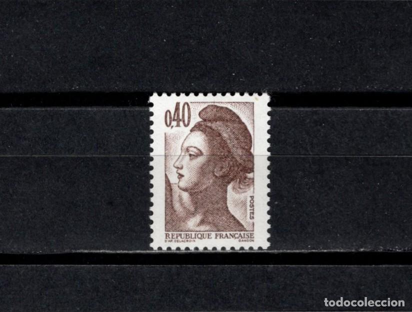 Sellos: Sello nuevo. Libertad de Gandon. Sello de 0,40 francos marron. 1982. Yvert 2183.