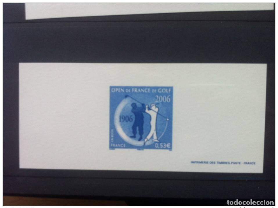 Sellos: FRANCIA 2006 - GRABADO Y POST 3935 FRENCH OPEN DE GOLF