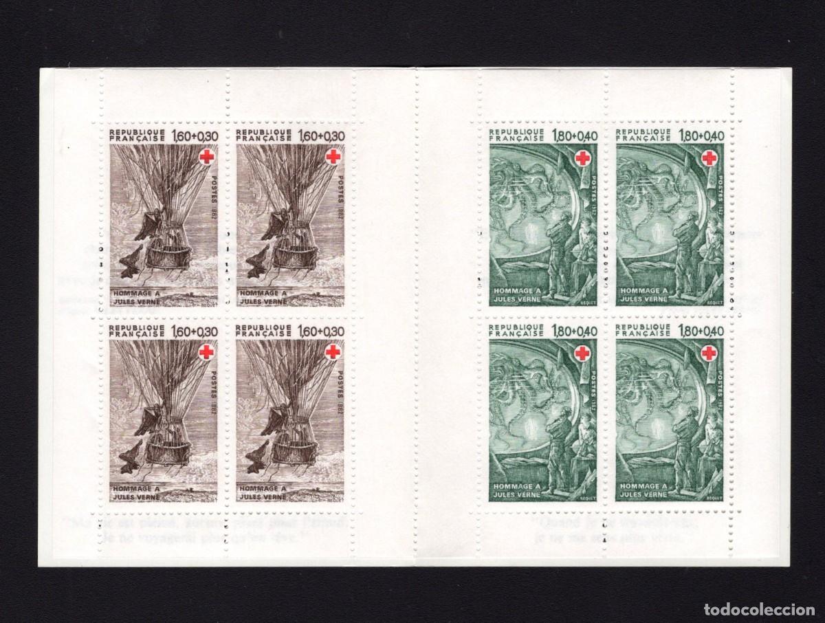 Francobolli: Carn&eacute; nuevo. Homenaje a Julio Verne. 8 sellos. Noviembre 1982. Yvert CACR2031.