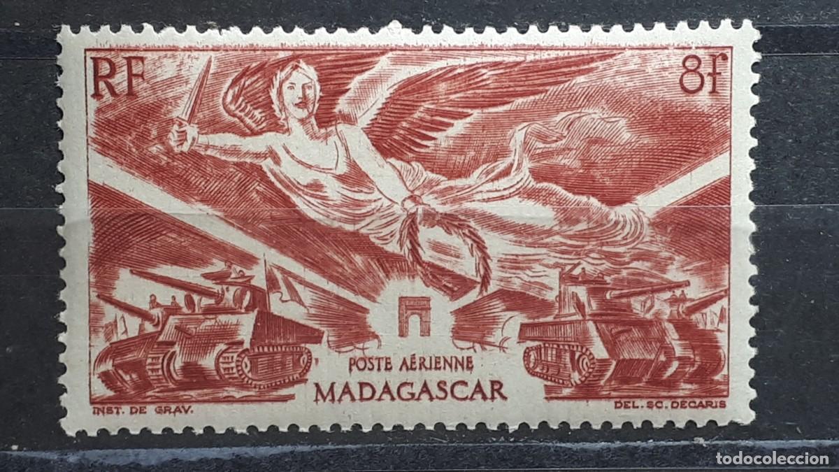 Sellos: MADAGASCAR. A&Ntilde;O 1946. **. YVERT A&eacute;reo 65