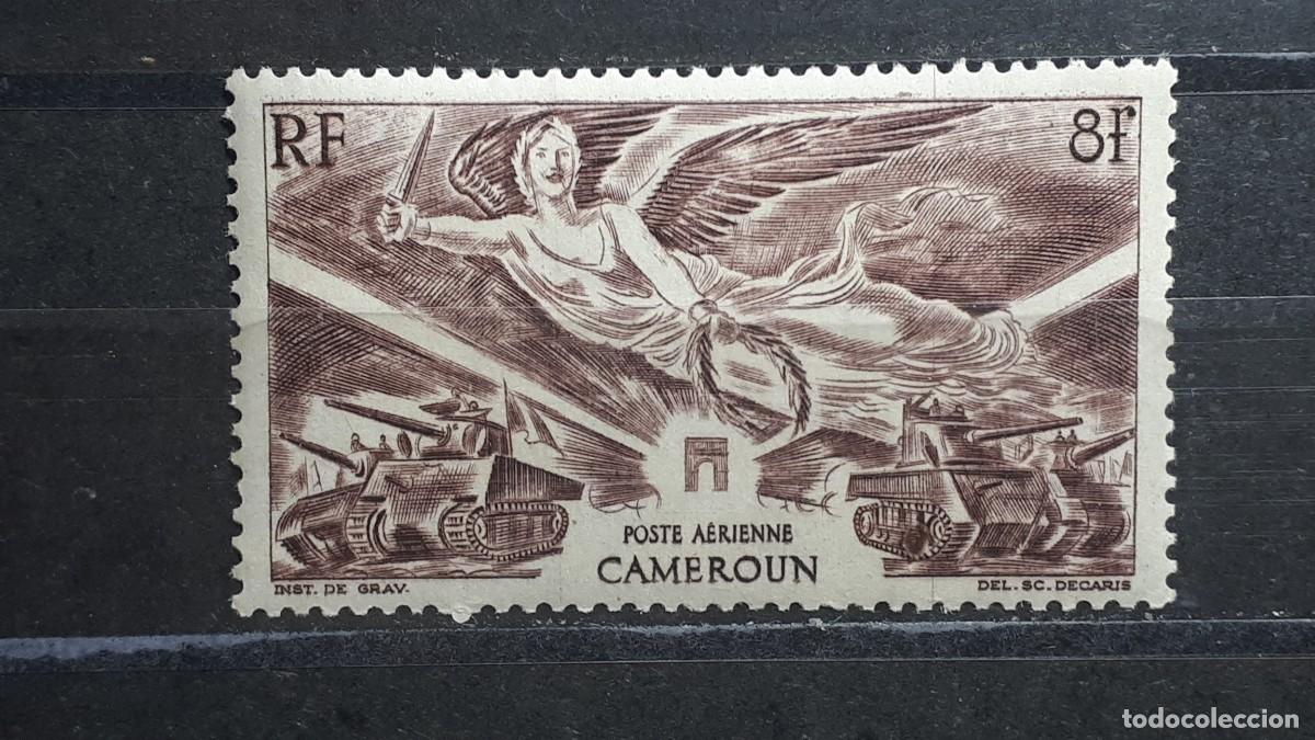 Sellos: CAMER&Uacute;N. A&Ntilde;O 1946. **. YVERT A&eacute;reo 31
