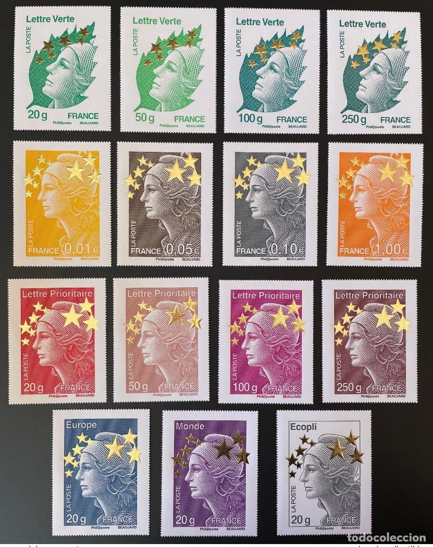 Sellos: Francia 2012 Marianne de Beaujard YT 4662A-Q Golden Star MNH**