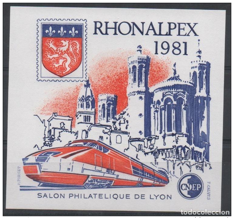 Sellos: FRANCIA 1981 BLOCK C.N.E.P. CNEP N&ordm; 2 RHONALPEX NEUF