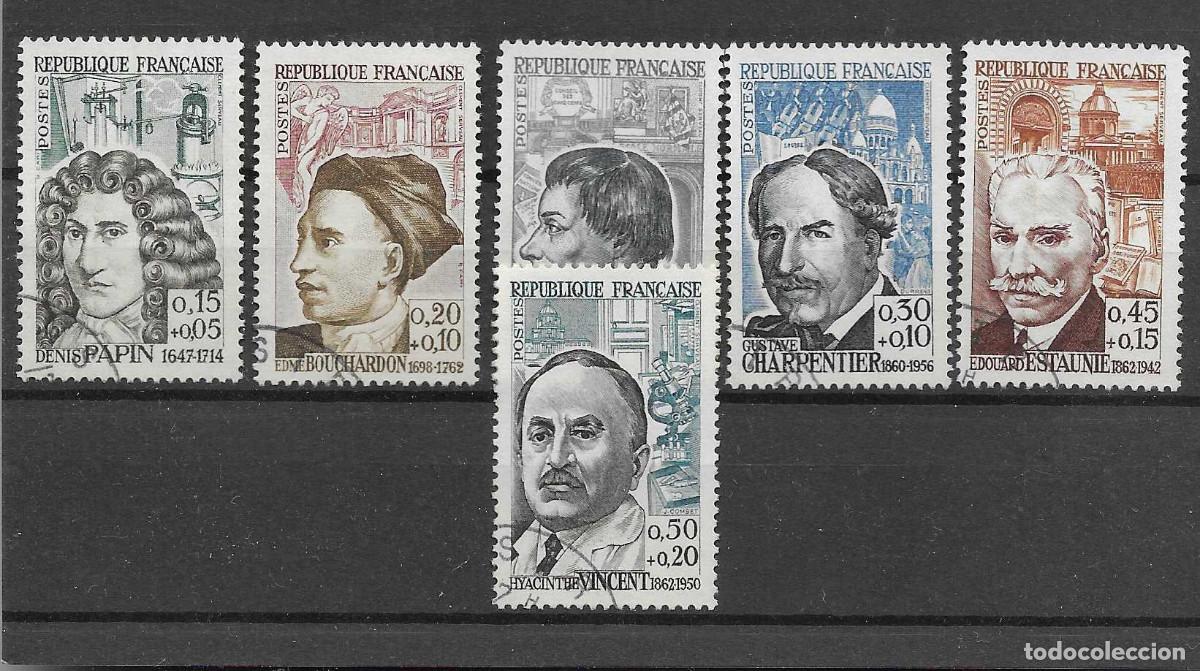 Sellos: Serie completa usada de Francia de 1962. Personajes