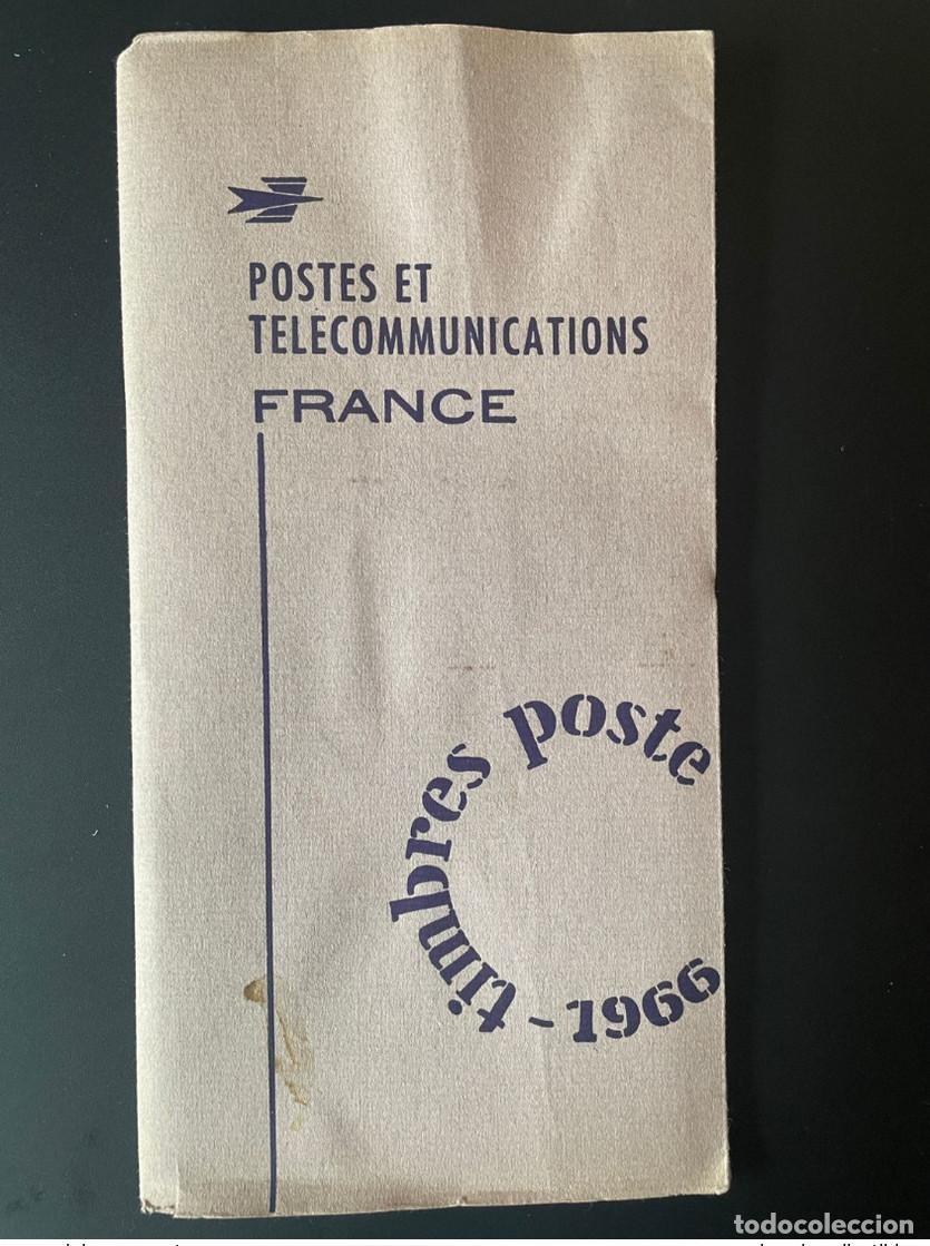 Sellos: Francia 1966 COLECCI&Oacute;N ANUAL LIBRO DE SELLOS FRANCESES DEL A&Ntilde;O