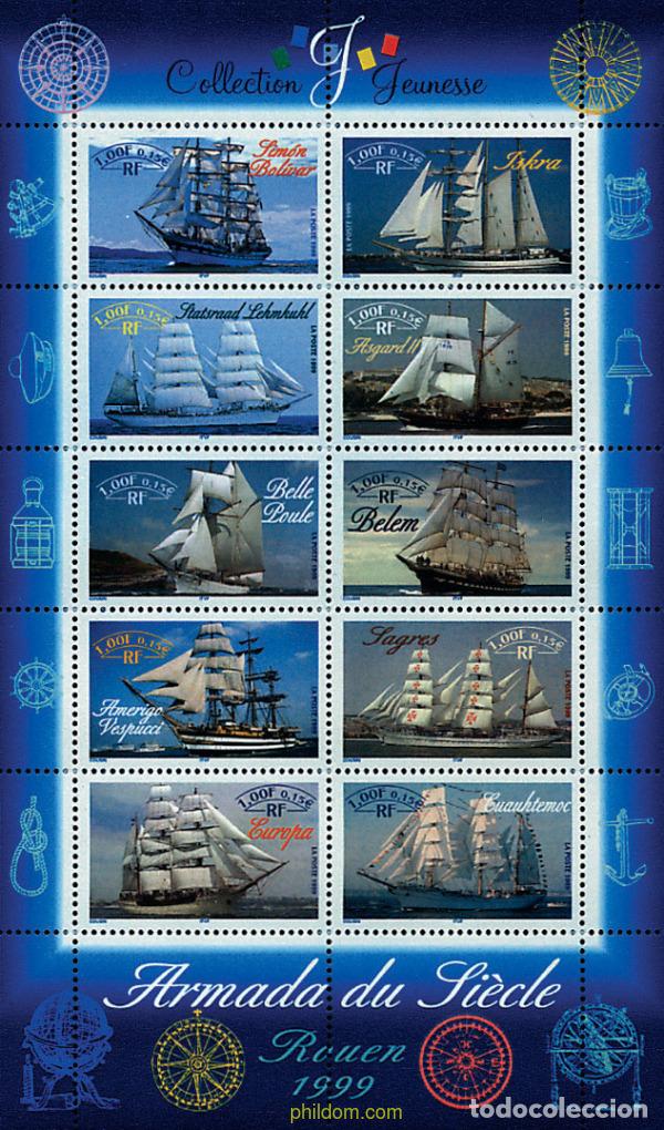 Sellos: 53397 MNH FRANCIA 1999 VELEROS
