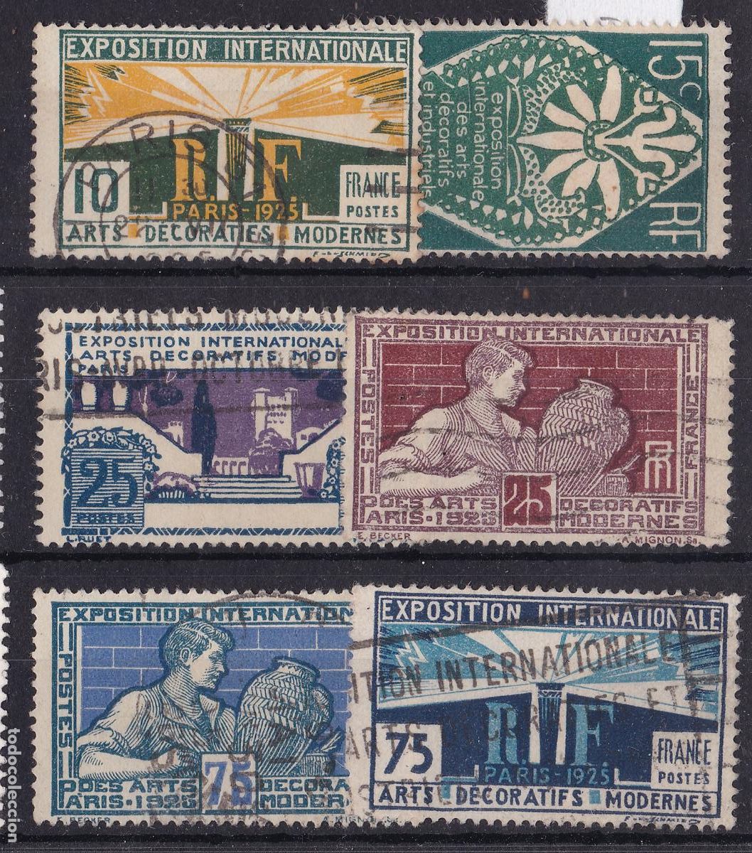 Sellos: FC-196- FRANCIA YT 210/15 Usados. Perfectos