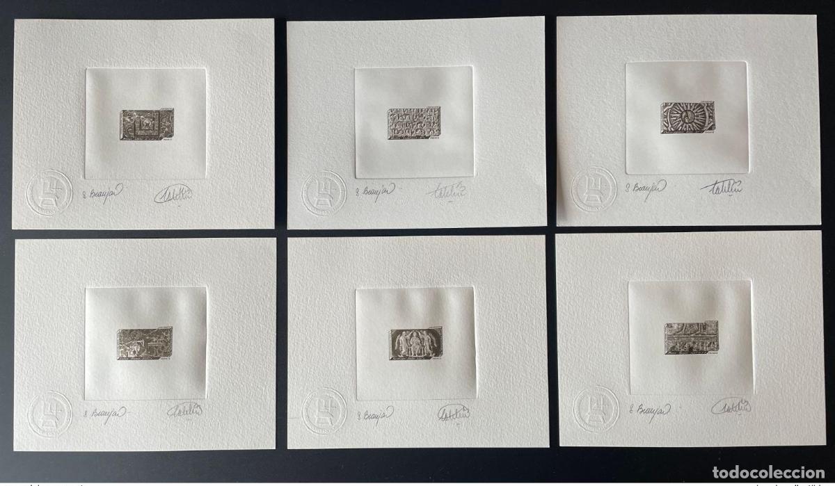 Sellos: Cuaderno YT BC 650 de Francia 2012 a prueba artistas con impresiones en relieve negro