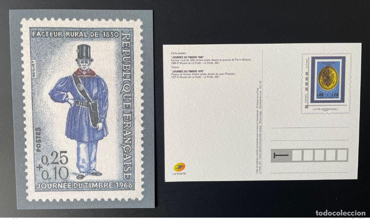 Sellos: Francia 2021 - D&iacute;a completo del sello postal 1968 Factor rural en 1830