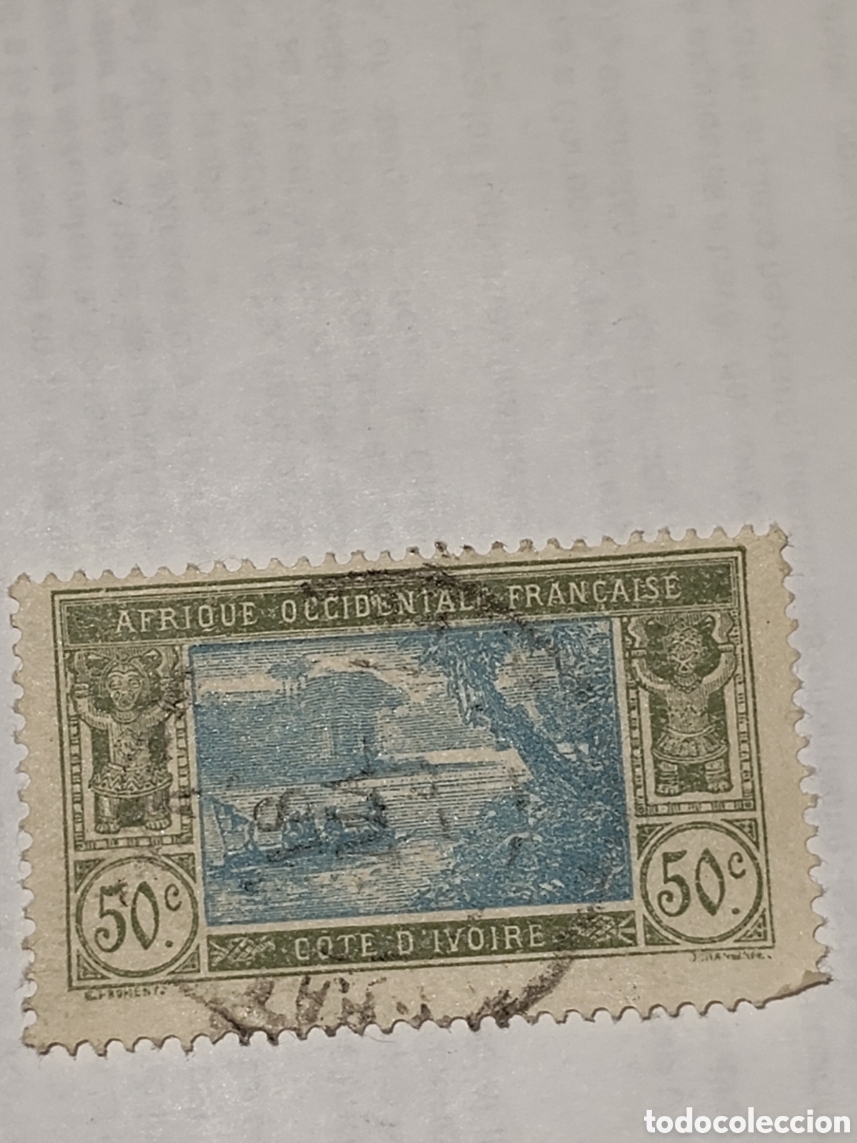 Sellos: Sello de &Aacute;frica Occidental francesa escenas Fluvial 1922