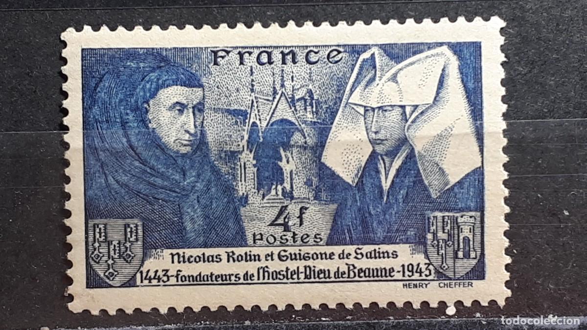 Sellos: FRANCIA. A&Ntilde;O 1943. *. YVERT 583