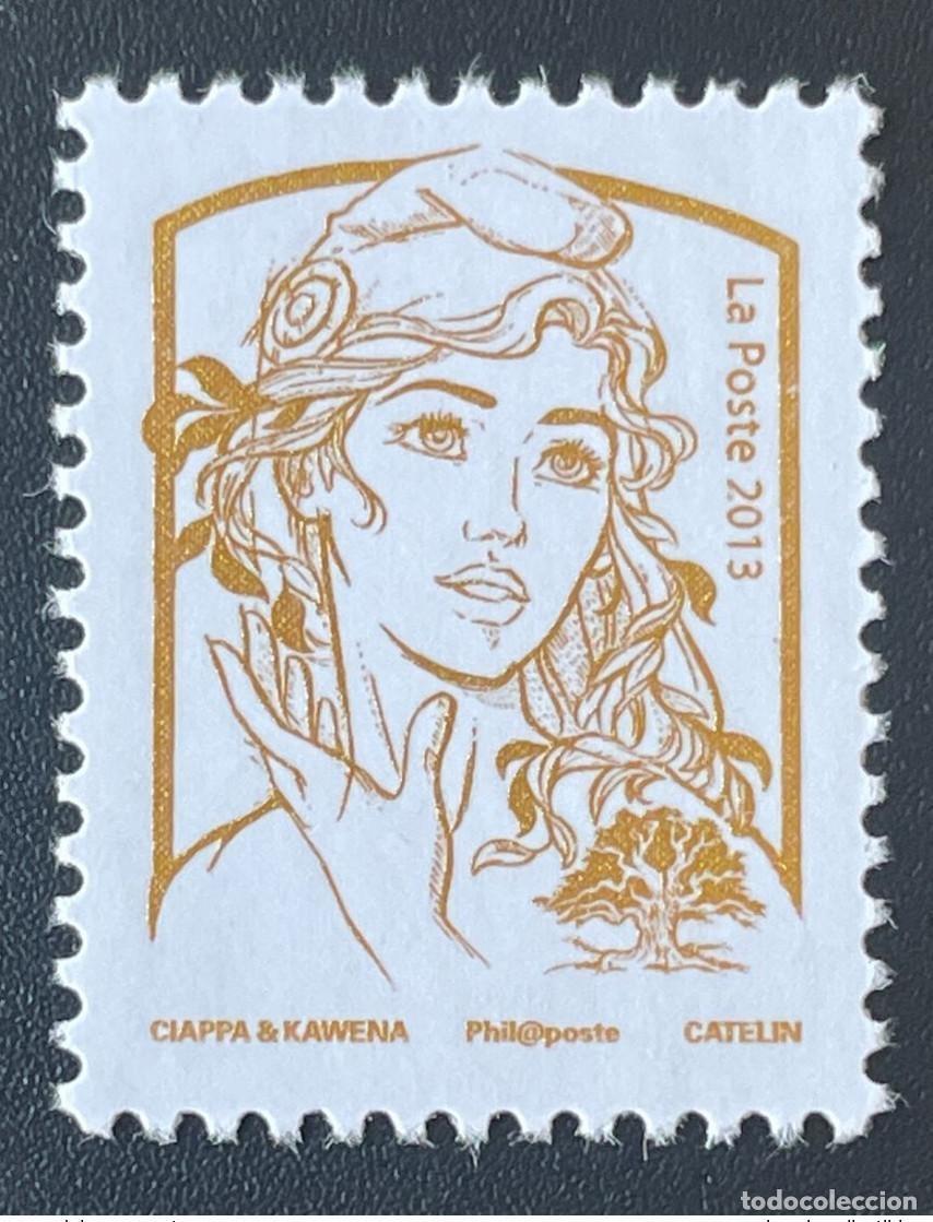 Sellos: Francia 2013 Marianne et la Jeunesse Ciappa y Kawena &iquest;Oro dorado sin valor TVP?