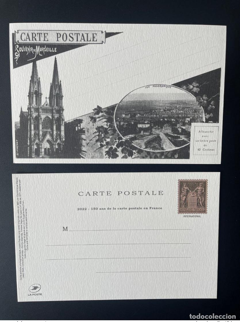 Sellos: Francia 2022 150 a&ntilde;os postal completa sal&oacute;n de postales Philex Sage Mouchon Marsella