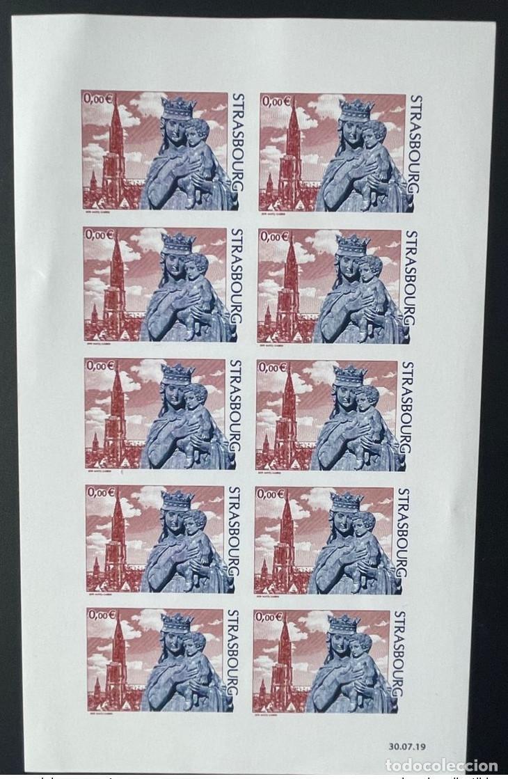 Sellos: Francia 2019 - s&aacute;bana ND IMPERF 0&euro; Catedral de ESTRASBURGO Matej Gabris