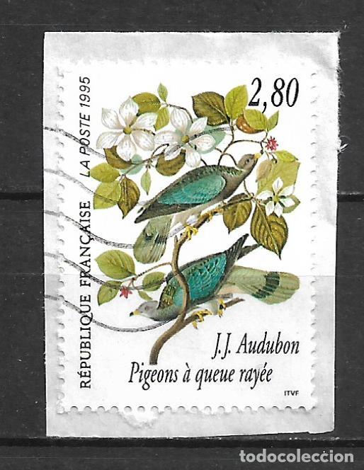 Sellos: francia 1995 sello usado aves - 20/6