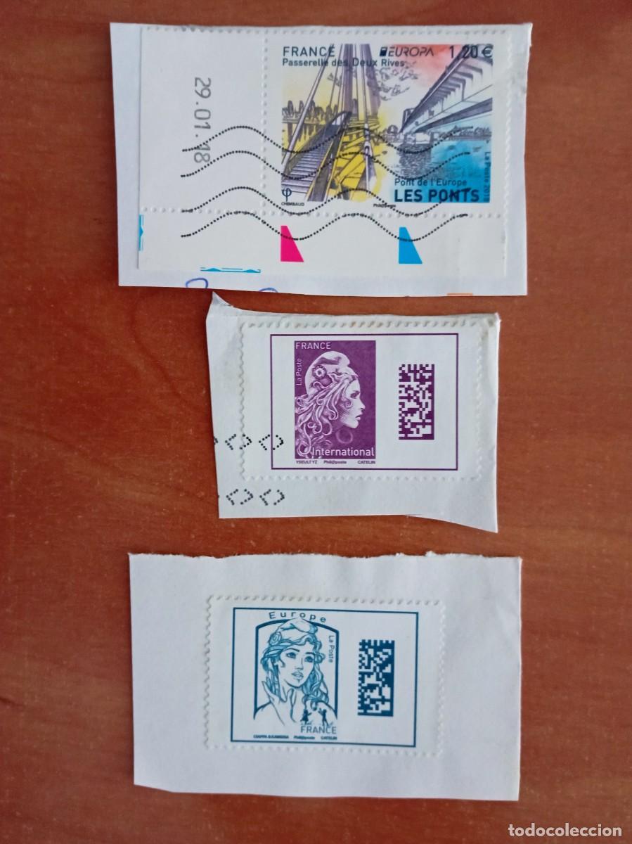 Sellos: 3 SELLOS FANCESES, PEGADOS Y MATASELLADOS