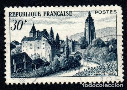 Sellos: Francia. Vista de Arbois. 1951 YT-905. S. completa. Usado