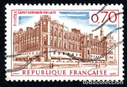 Sellos: Francia. Castillo de S. Germ&aacute;n. 1966-67. YT-1501. Usado