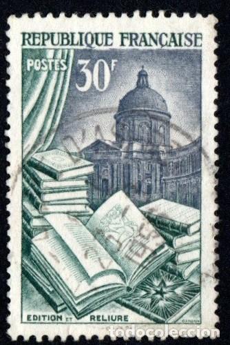 Sellos: Francia. Edici&oacute;n y encuadernacion. Ins. Franc&eacute;s. 1954-67. YT-971. Usado
