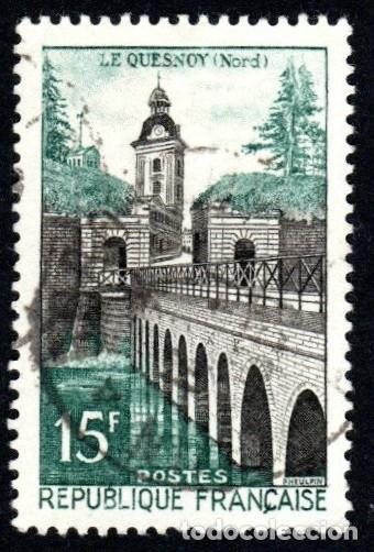 Sellos: Francia. Muralla y fuerte. 1957 YT-1106. Usado