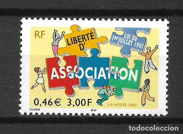 Sellos: francia a&ntilde;o 2001 serie completa ** mnh - 34/27