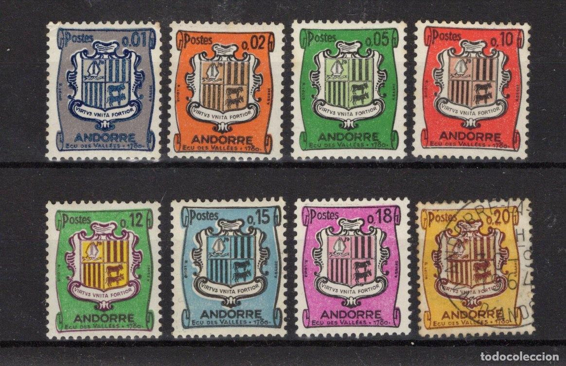 Sellos: Sellos ANDORRA FRANCESA a&ntilde;o 1961/71 Yvert 153A/157* (157&ordm;) en NUEVO v.c. 3.50 &euro;