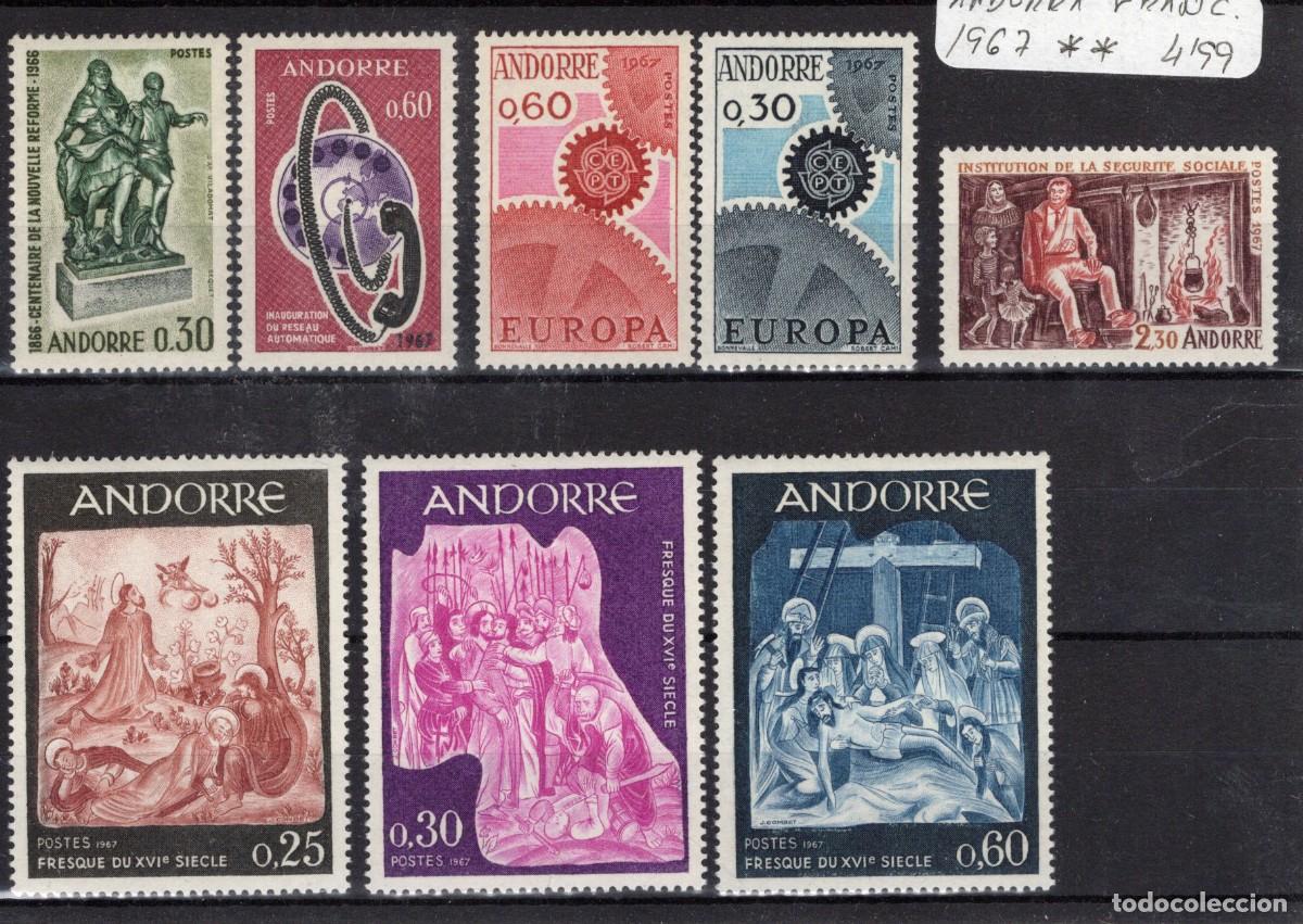 Selos: Sellos ANDORRA FRANCESA a&ntilde;o 1967** en NUEVO