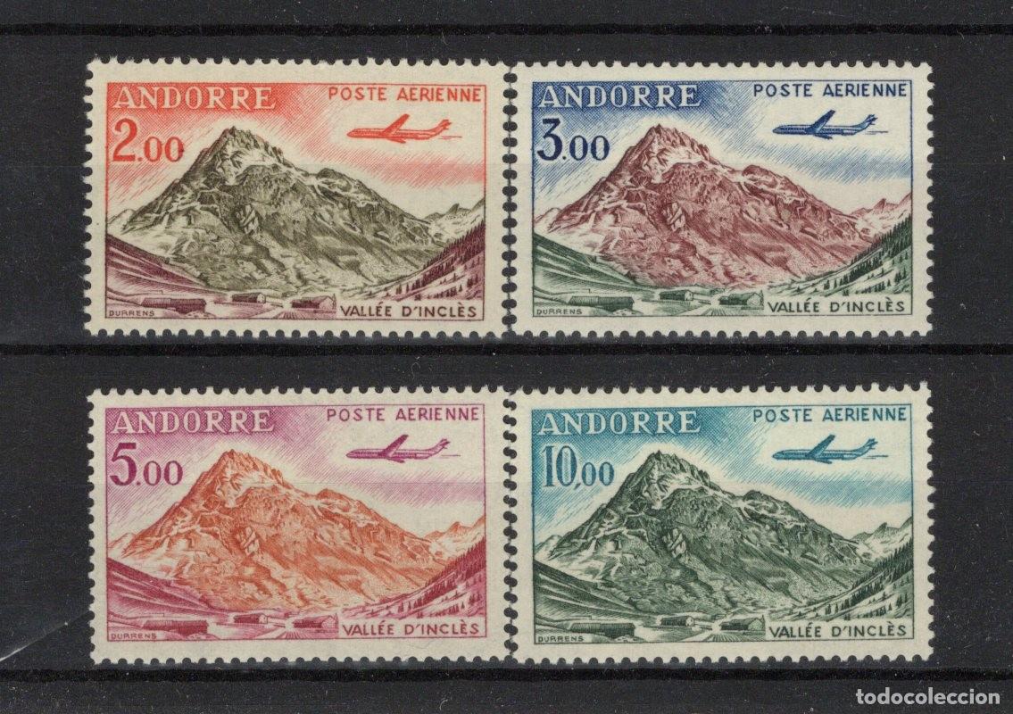 Sellos: Sellos ANDORRA FRANCESA AEREOS 1961/64 YVERT 5/8** en NUEVO v.c. 12 &euro;