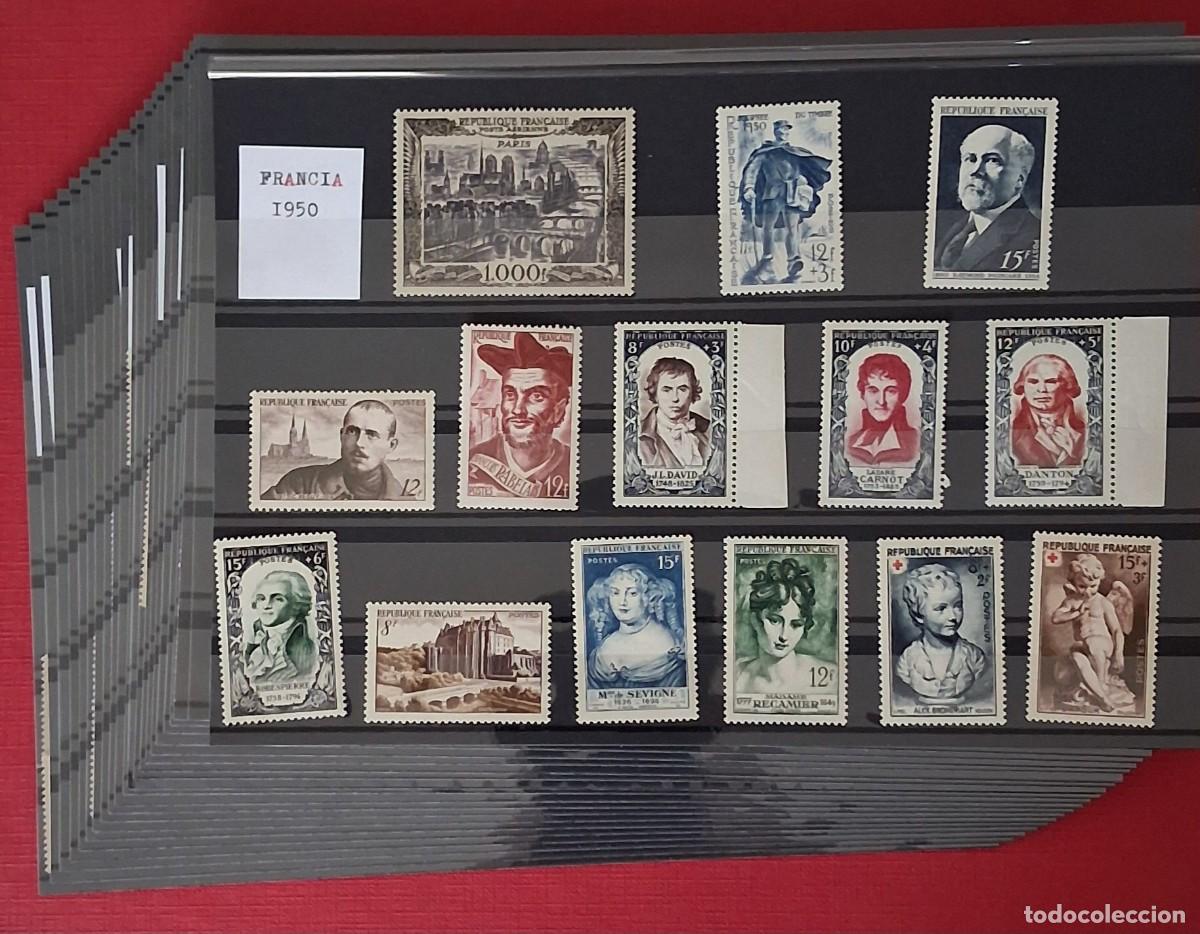 Sellos: SELLOS DE FRANCIA - (10 A&Ntilde;OS) - PERIODO 1950/1952 Y 1954/1960 - NUEVOS - (LEER DESCRIPCION).-