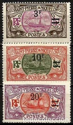 Stamps: SAN PEDRO MIQUELON 1924 YVERT 126/28 **
