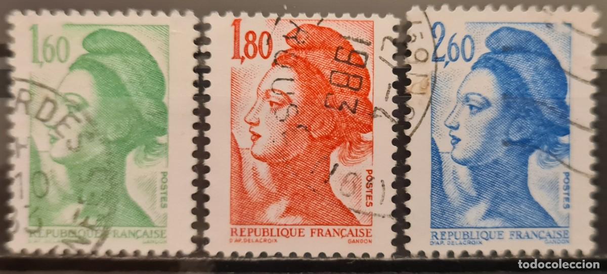 Sellos: Serie completa de sellos usados de Francia 1982: la libertad