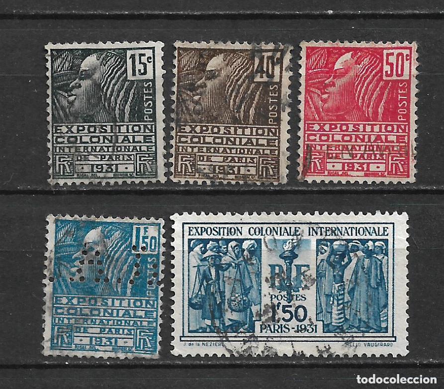 Sellos: francia 1931 scott 258-262 usado - 2-17