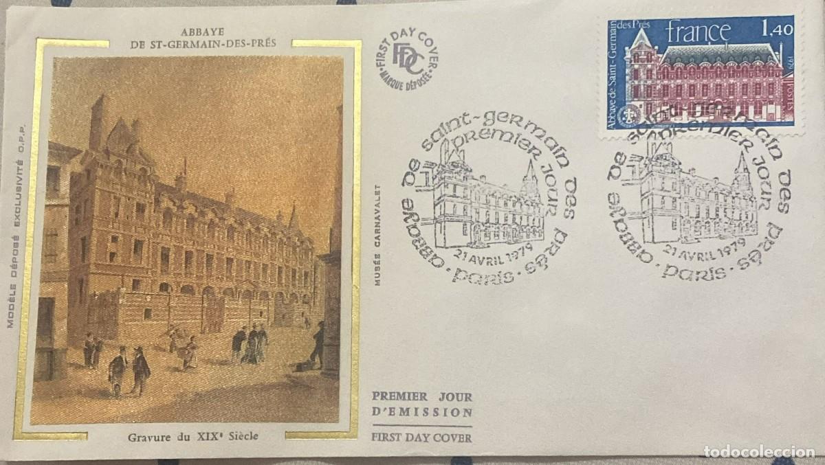 Sellos: TS) 1979 FRANCIA, FDC, ABBEY OF SAINT GERMAIN DES PRES,VF.