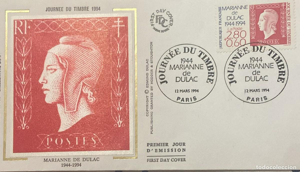 Sellos: TS) 1994 FRANCE, FDC,THE ANNIVERSARY OF MARIANA DE DULAC,XF.