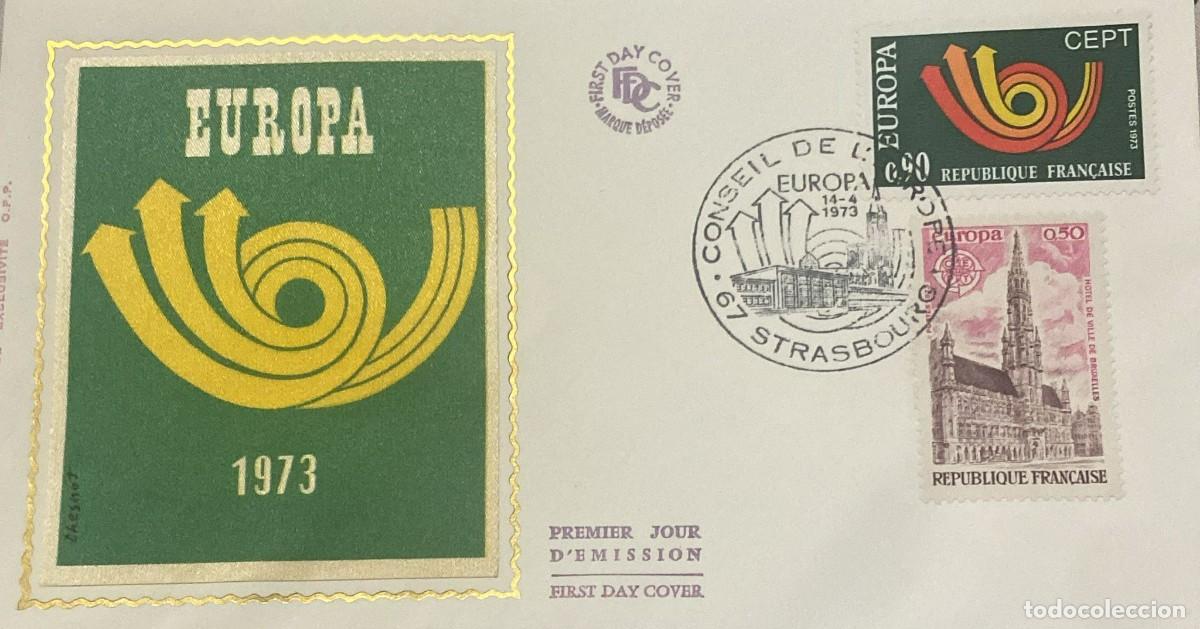Sellos: TS) 1973 FRANCE, FDC,CEPT EUROPE,XF.
