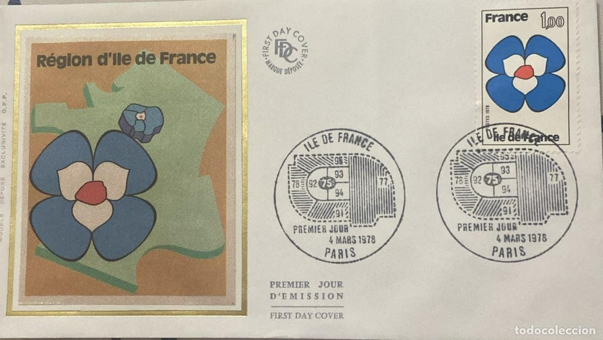 Sellos: TS) 1978 FRANCE, FDC,REGIONS OF FRANCE,VF.