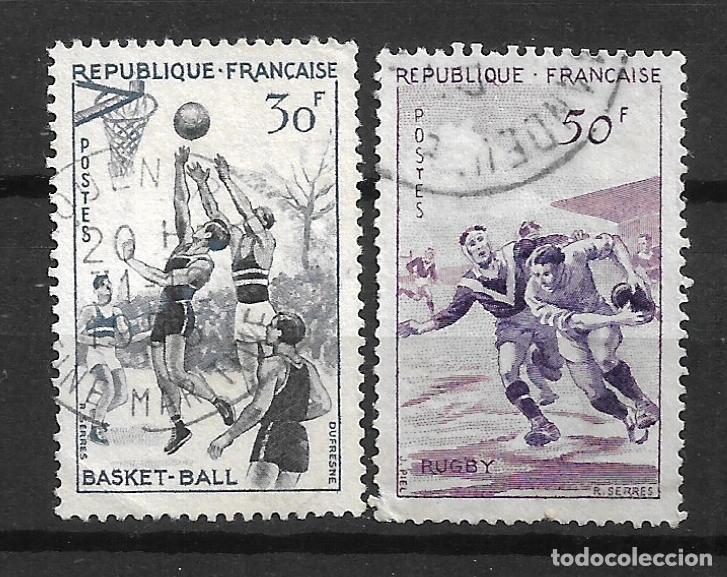 Sellos: francia 1956 # 801 + 803 usado - 2/55