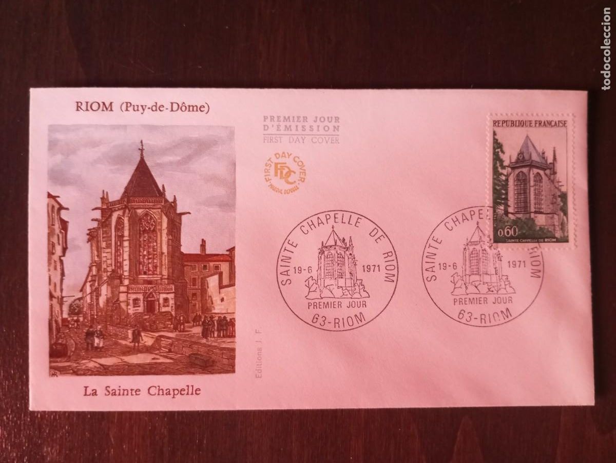 Sellos: FRANCIA, 1971, SDO SANTA CAPILLA DE RIOM