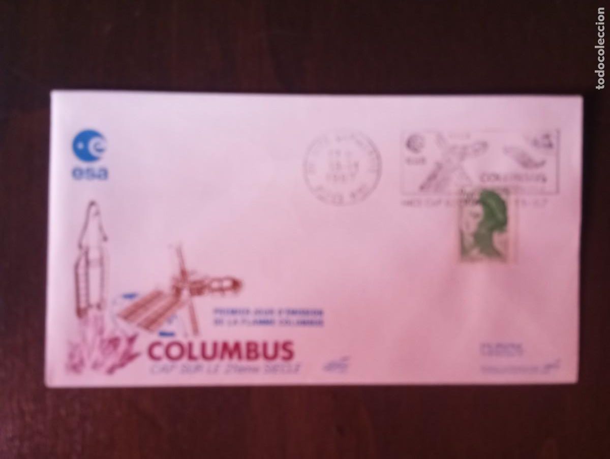 Sellos: FRANCIA, 1987, SPD COLUMBUS, SAT&Eacute;LITE